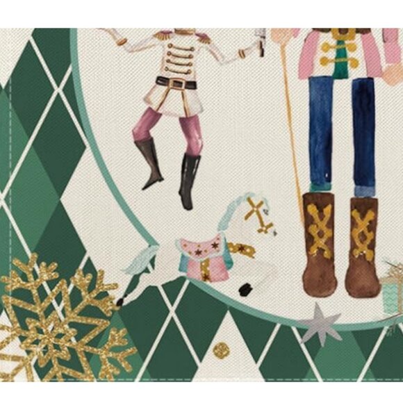 Nutcracker Table Runner Christmas Decor Xmas Holiday Decoration Decorative Cloth - Picture 5 of 5